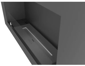 InFire - Nástenný BIO krb 44x91 cm 3kW čierna
