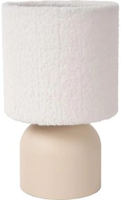 Lucide 10516/01/38 - Stolná lampa WOOLLY 1xE14/40W/230V krémová