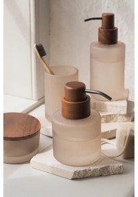 Béžový sklenený dávkovač mydla 310 ml Modest – Mette Ditmer Denmark