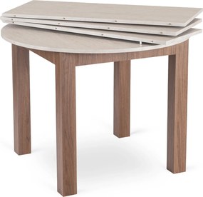 Vintino Rozkladací stôl RAMON 103–223 cm travertín/orech nicea