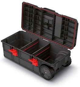 Kistenberg Kufor na náradie s transp. kolieskami X BLOCK PRE čierny 795x380x307