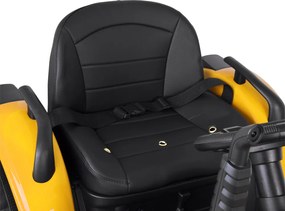 JOKOMISIADA Akumulátorový traktor s prívesom a sklopnou korbou PA0347 žltý
