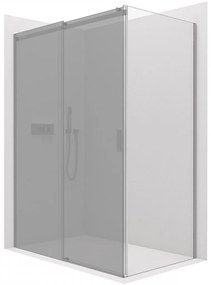 CERANO - Sprchová zástena pre dvere Santoro L/P - 8 mm - chróm, transparentné sklo - 70x195 cm - jednodielna pevná, CER-CER-537466