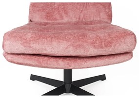 Ružové otočné kreslo Kai – White Label