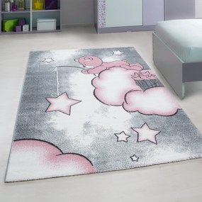 Ayyildiz Detský kusový koberec KIDS 0580, Ružová Rozmer koberca: 120 x 170 cm