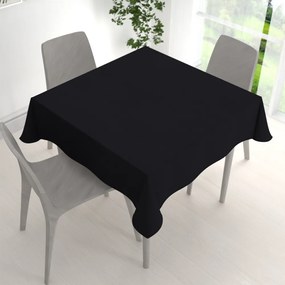 Biante Veľký dekoračný štvorcový obrus BKS-410 Čierny 180x180 cm