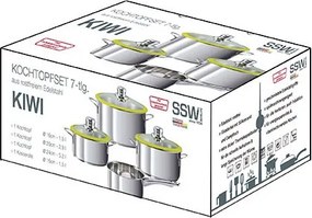 Sada hrncov (7 dielov) Kiwi, zelená