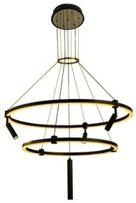 LED Stmievateľný luster na lanku LED/140W/230V 3000-6500K + diaľkové ovládanie