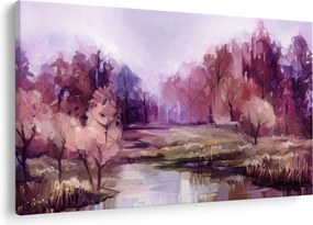 Obraz - Jesenná krajinomaľba (90x60 cm)