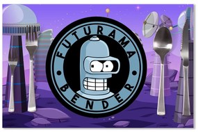 Sablio Prestieranie Futurama Bender Planéta s vysielačmi: 40x30cm