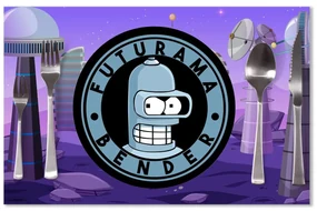 Sablio Prestieranie Futurama Bender Planéta s vysielačmi: 40x30cm