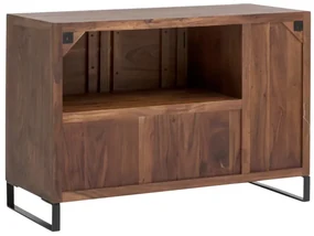furniture-nabytek.cz - Masívna umývadlová skrinka Sydney z akácie, lakovaná, hnedá – 105×45×74 cm