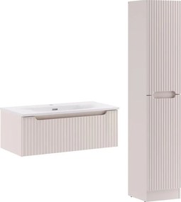 Koupelnová sestava Nova Cashmere I se zápustným umyvadlem a skříňkami 80 cm kašmírová