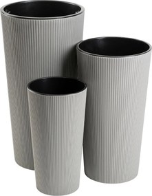 PLASTOVÝ KVETINÁČ URBANIKA ECO 57X29,5 CM SIVÁ