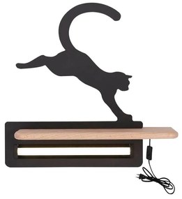 Čierne detské svietidlo Cat - Candellux Lighting