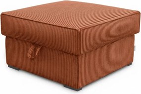 Taburet SMART COSARO XL s úložným priestorom 71x71 cm, terakotový
