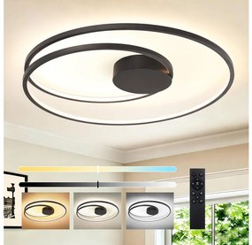 Brilagi - stmievateľné LED stropné svietidlo TWISTER LED/105W/230V Ø100 cm čierne + DO