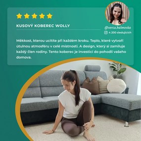 BT Carpet, Spálňová sada Wolly 102843 Creme, 3 diely: 67x140 (2x), 67x250 (1x), biela, spálňa