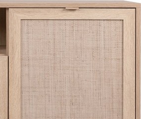 Skrinka 2-dverová Bali, dub sonoma/výplet