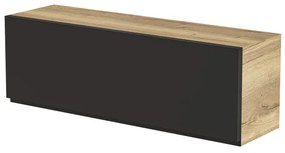 Závesná horizontálna skrinka Loftia - artisan/čierny mat