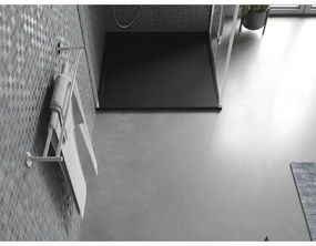 Mexen Amon, SMC štvorcová sprchová vanička 80 x 80 cm, čierna, 4F708080