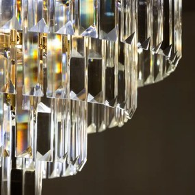 Brilagi - Prisadený luster CRYSTAL 5xE14/40W/230V zlatá