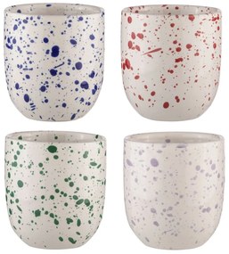 Biele hrnčeky z kameniny v súprave 4 ks 350 ml Carnival – Ladelle