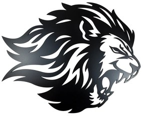 Veselá Stena Drevená nástenná dekorácia Lev čierny