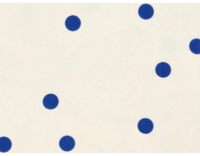 Modré/krémové obliečky na jednolôžko z bavlneného saténu 140x200 cm Solaris – Södahl