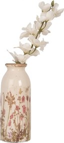 Keramická váza s lúčnymi kvetmi Flowers of Love - Ø 8*20 cm