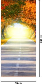 Fototapeta na dvere - Brána z korún stromov (95x205cm)
