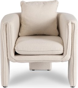 Designové křeslo Gala krémové