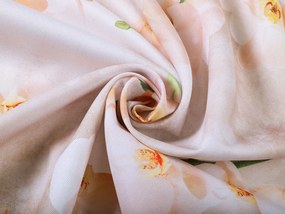 Biante Teflónový obdĺžnikový obrus TF-045 Orchidey na béžovom 50x100 cm