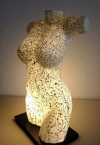 Stolná dizajnová lampa - TORZO ŽENA, 50 cm, ručná práca