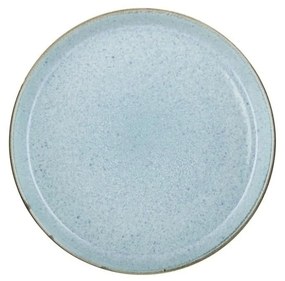 Svetlomodrý kameninový plytký tanier Bitz Mensa, priemer 27 cm