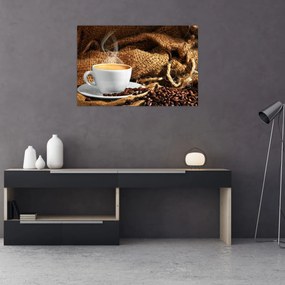 Obraz - Šálka kávy (90x60 cm)