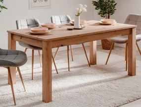 Rozkladací jedálenský stôl Bergen 160x90 cm, dub artisan%