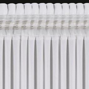 ZÁCLONA NA PÁSKE LUISA 400X160 CM BIELA