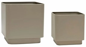 Kovové kvetináče v súprave 2 ks Cube – Hübsch