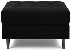 Čierna zamatová podnožka Milo Casa Santo