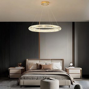 Toolight Toolight, LED stropné svietidlo 80cm, 45W, 4000 K, APP1769-CP, zlatá, OSW-04347
