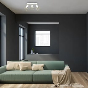 Bodové svietidlo DANTE 3xGU10/25W/230V biela/zlatá