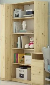 Vysoký regál Carlos, dub artisan, šírka 75 cm%