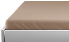 Jersey plachta do detskej postieľky EXCLUSIVE 70x140 cm svetlo hnedá
