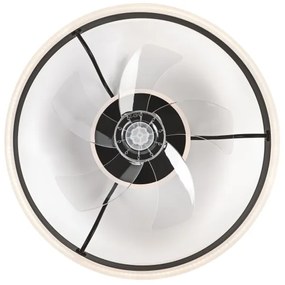 LED Stropné svietidlo s ventilátorom APOLLO LED/38W/230V čierna + DO