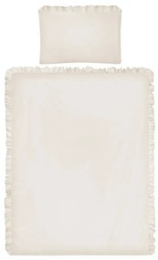 Belisima Detské bavlnené obliečky do postieľky Pure béžová, 90 x 120 cm, 40 x 60 cm