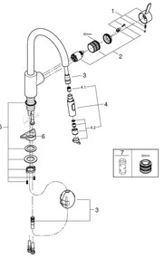 GROHE 31481001 - Drezová batéria EUROSMART COSMOPOLITAN lesklý chróm