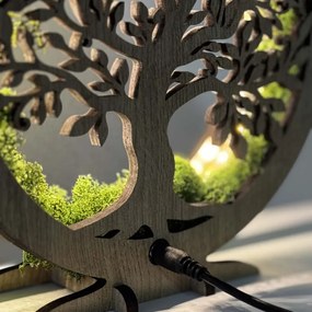 Drevená LED lampa Strom života – stmievateľná dekorácia na stôl I SENTOP LED0574-OAK-HALIFAX