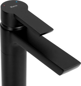 Rea Argus, umývadlová batéria h-160, čierna matná, REA-B6210