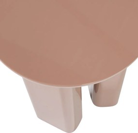 Lesklý okrúhly odkladací stolík ø 40 cm Orivo – WOOOD